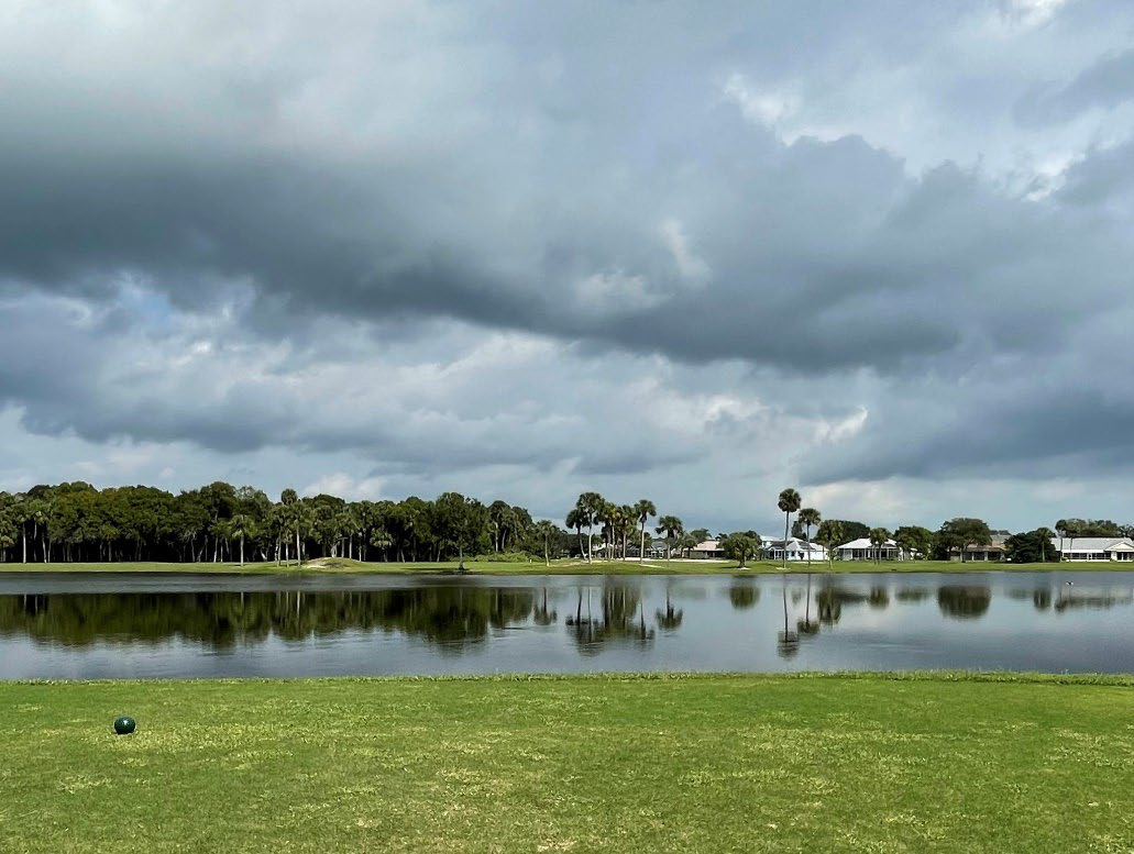 Cloudy sky over the charity golf tournament course. Cloudy sky over the charity golf tournament course.